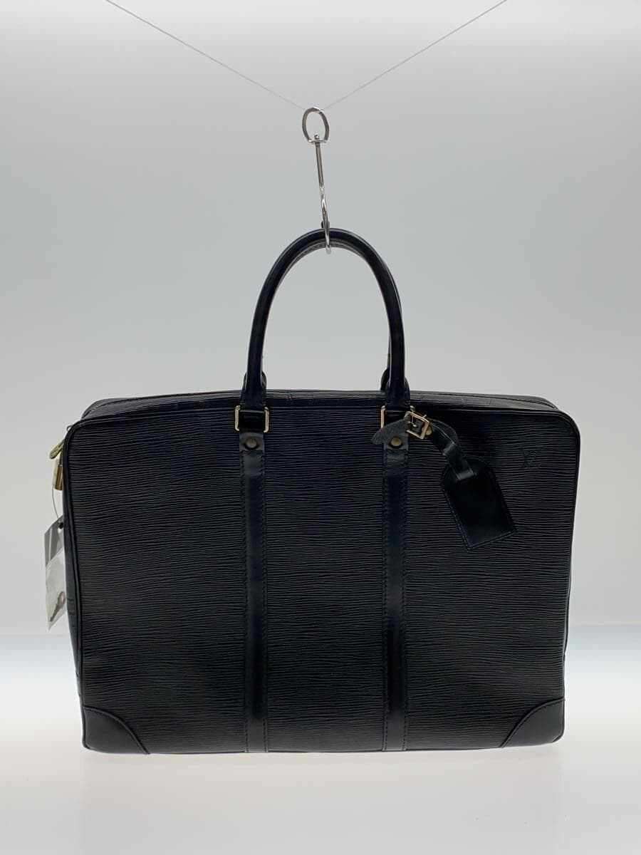 LOUIS VUITTON Porte-Documents Voyage_Epi Leather BLK M40321 3