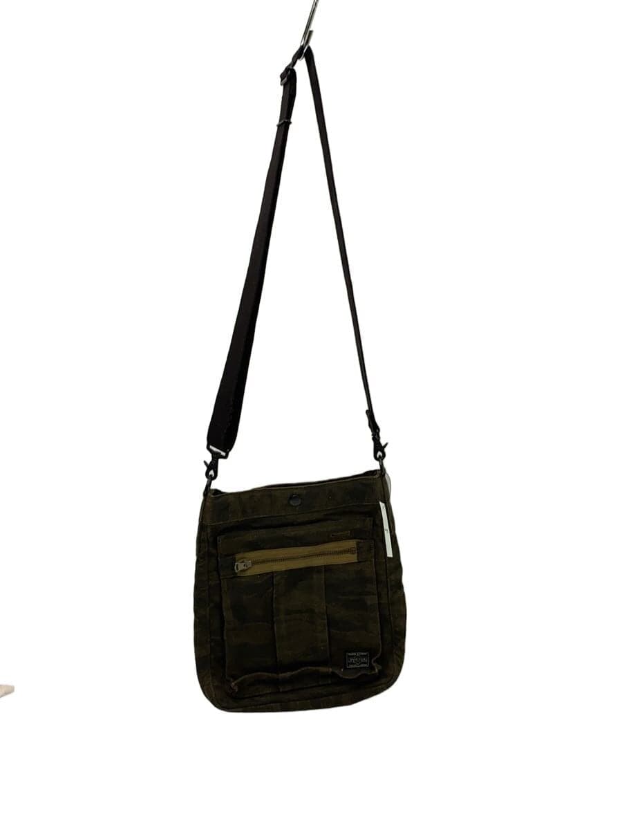 PORTER shoulder bag canvas khaki camouflage