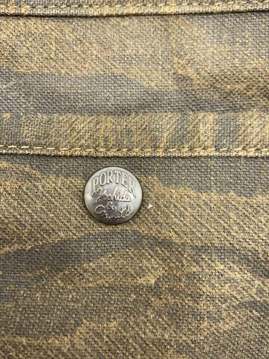 PORTER shoulder bag canvas khaki camouflage 5