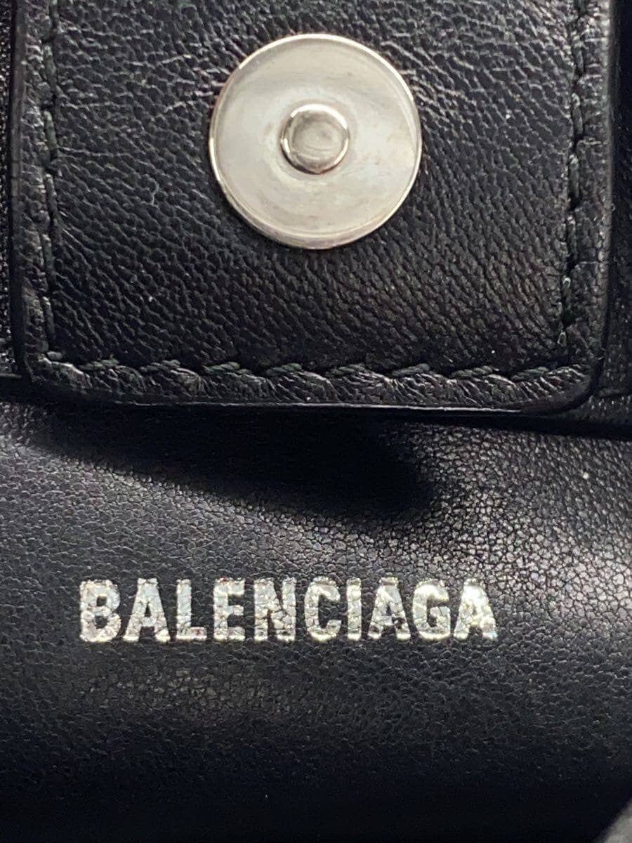 BALENCIAGA Everyday Shoulder Bag Fur BLK All Over Pattern 5