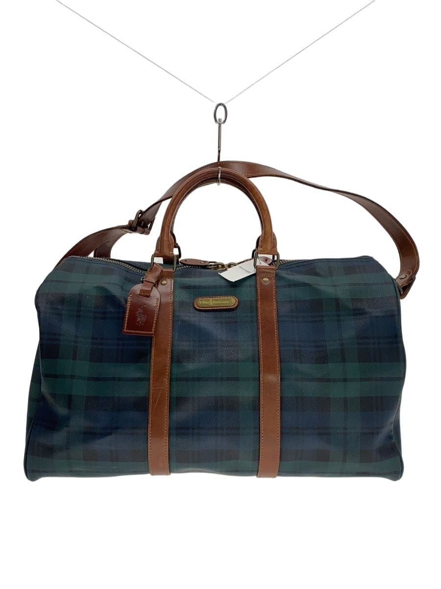 POLO RALPH LAUREN2-Way Boston Bag PVC NVY Check