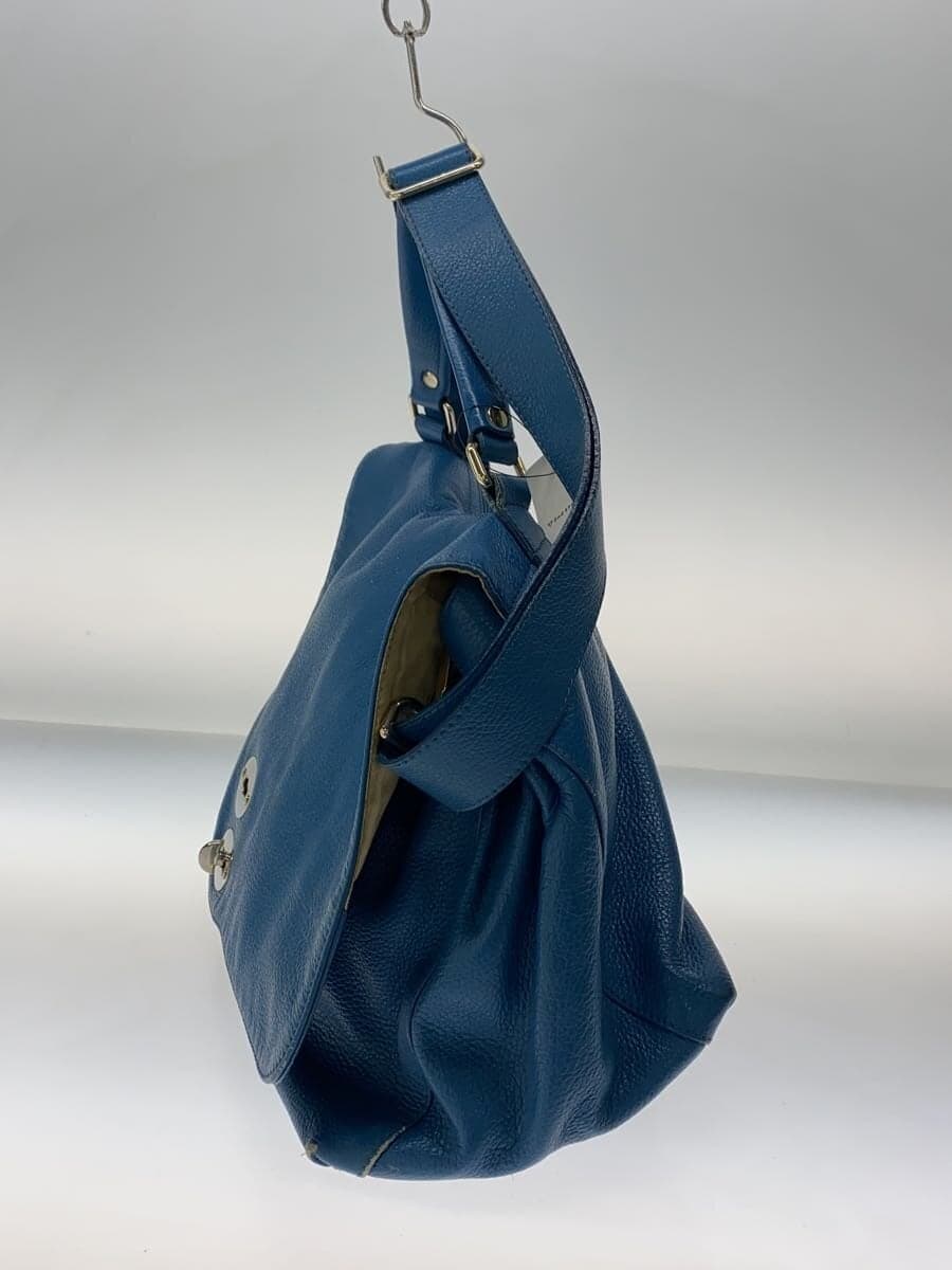ZANELLATOPOSTINA Shoulder Bag Leather BLU 2