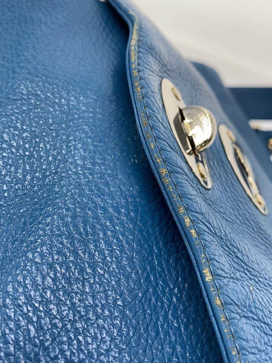 ZANELLATOPOSTINA Shoulder Bag Leather BLU 7