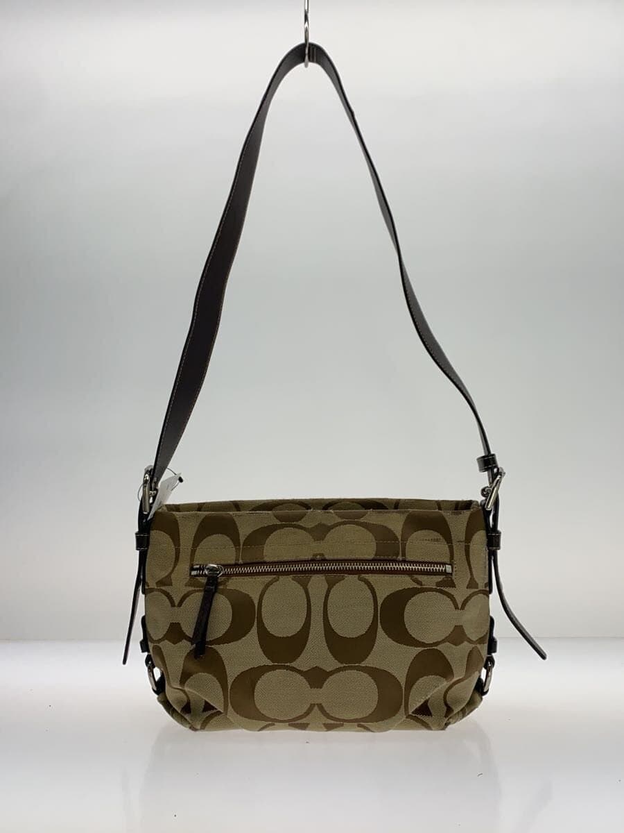 COACH Signature Weekend Shoulder Bag Canvas BEG All Over Pattern 1075-F15068 3