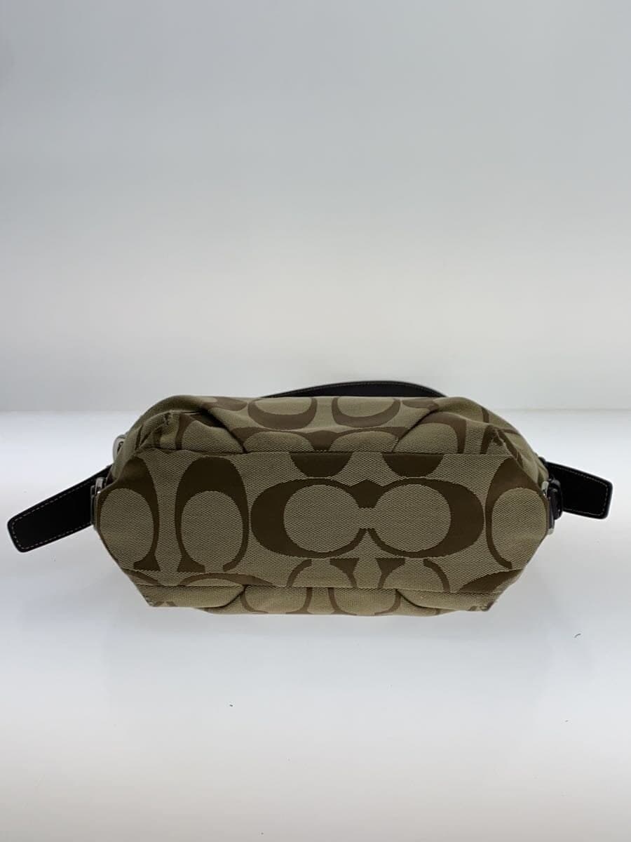 COACH Signature Weekend Shoulder Bag Canvas BEG All Over Pattern 1075-F15068 4