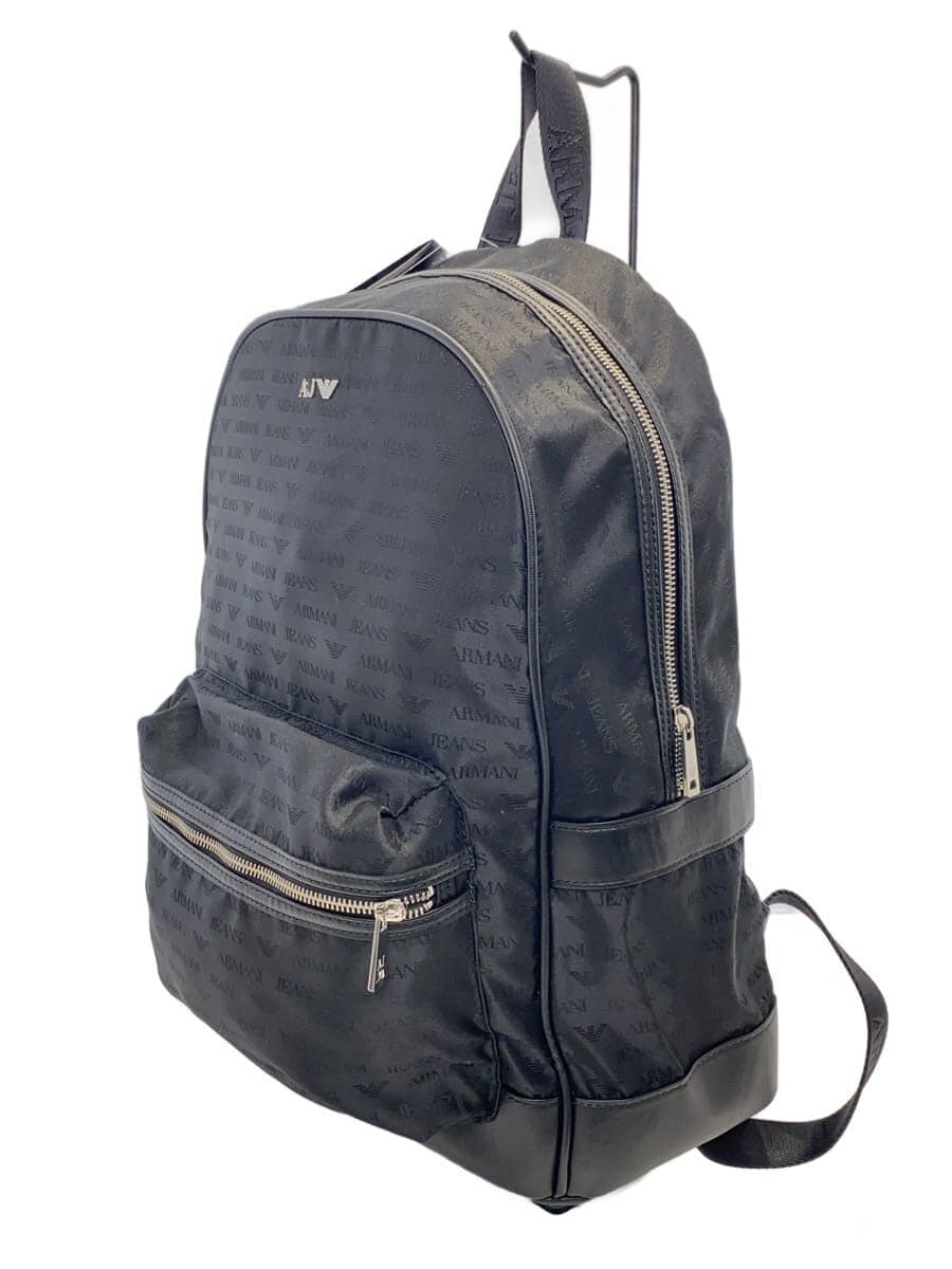 ARMANI JEANS Backpack BLK All Over Pattern CC993 932523 2
