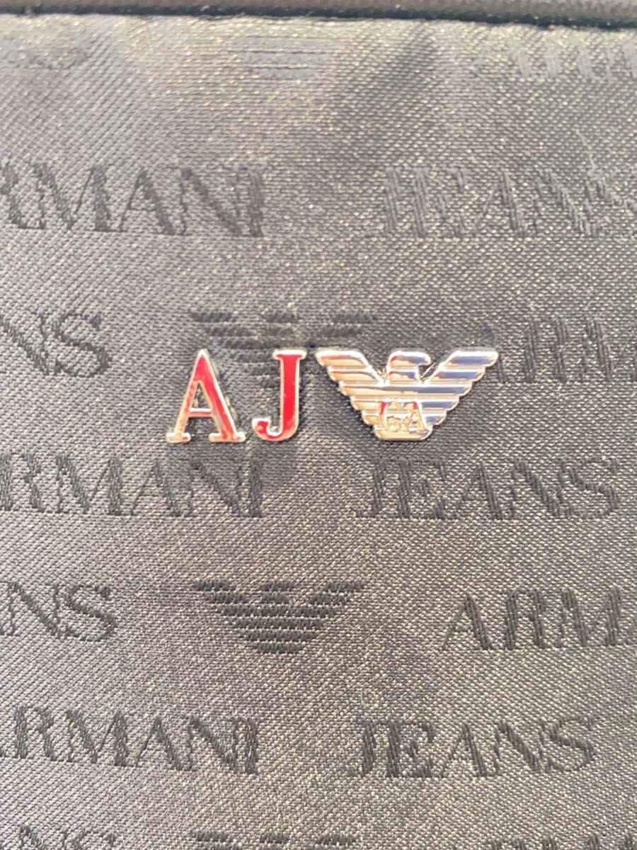 ARMANI JEANS Backpack BLK All Over Pattern CC993 932523 5