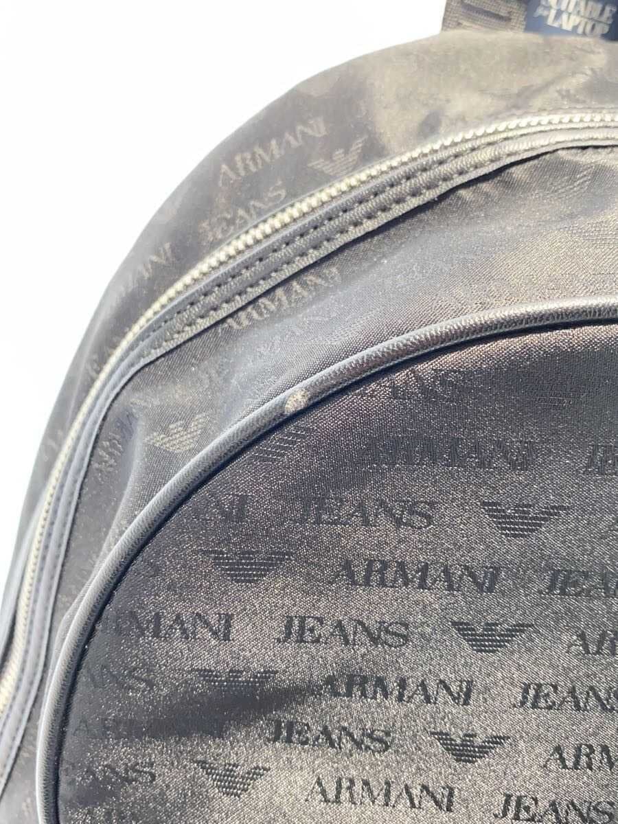 ARMANI JEANS Backpack BLK All Over Pattern CC993 932523 7