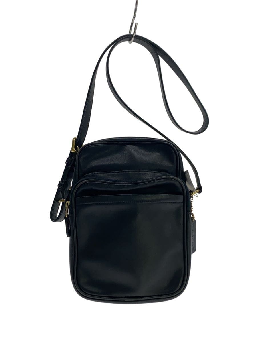 COACHOLD COACH Shoulder Bag Leather BLK 0891-301