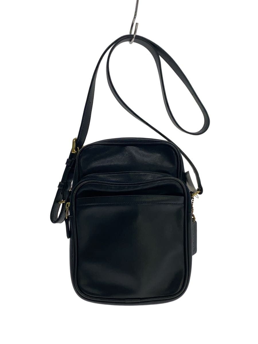 COACHOLD COACH Shoulder Bag Leather BLK 0891-301