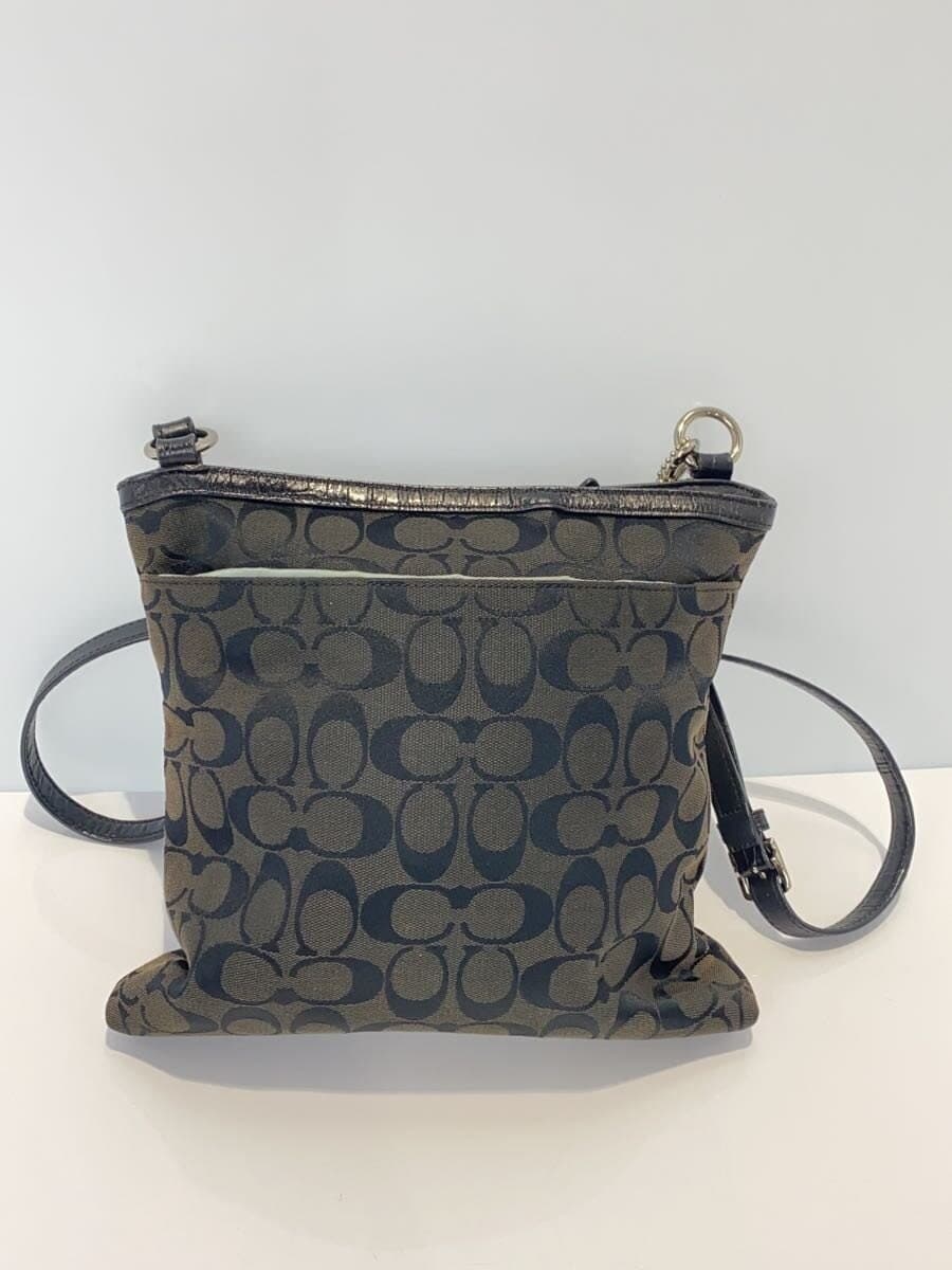 COACH Shoulder Bag Canvas BRW . 3
