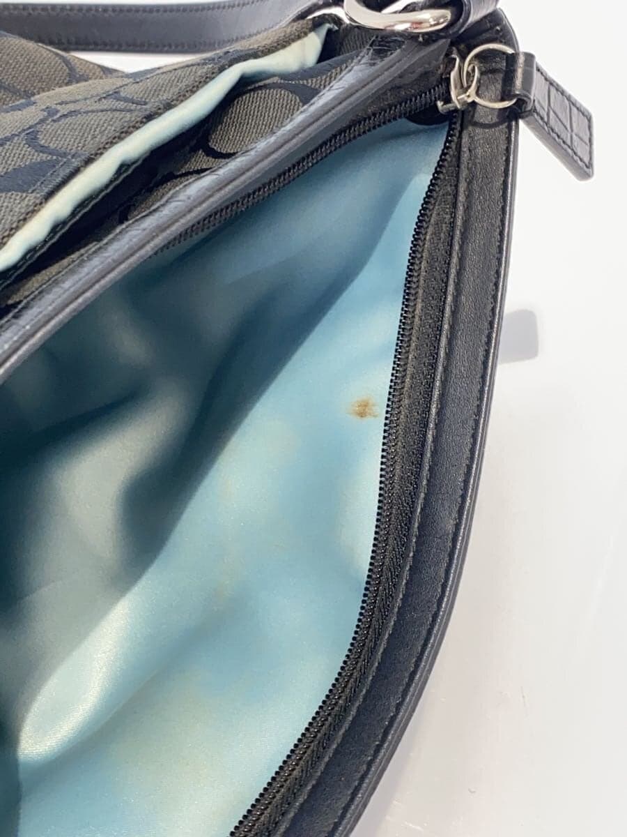 COACH Shoulder Bag Canvas BRW . 7