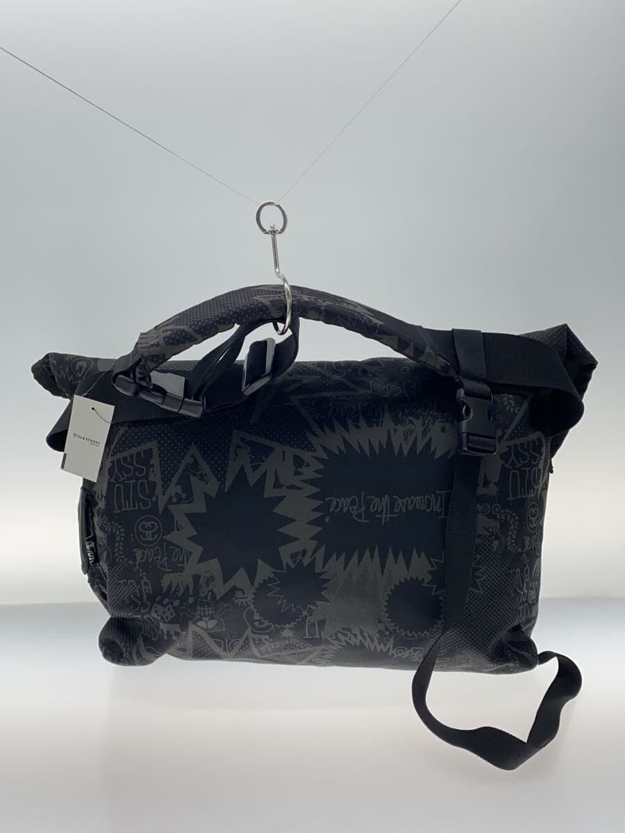 STUSSY Shoulder Bag Nylon Black All-Over Print 3