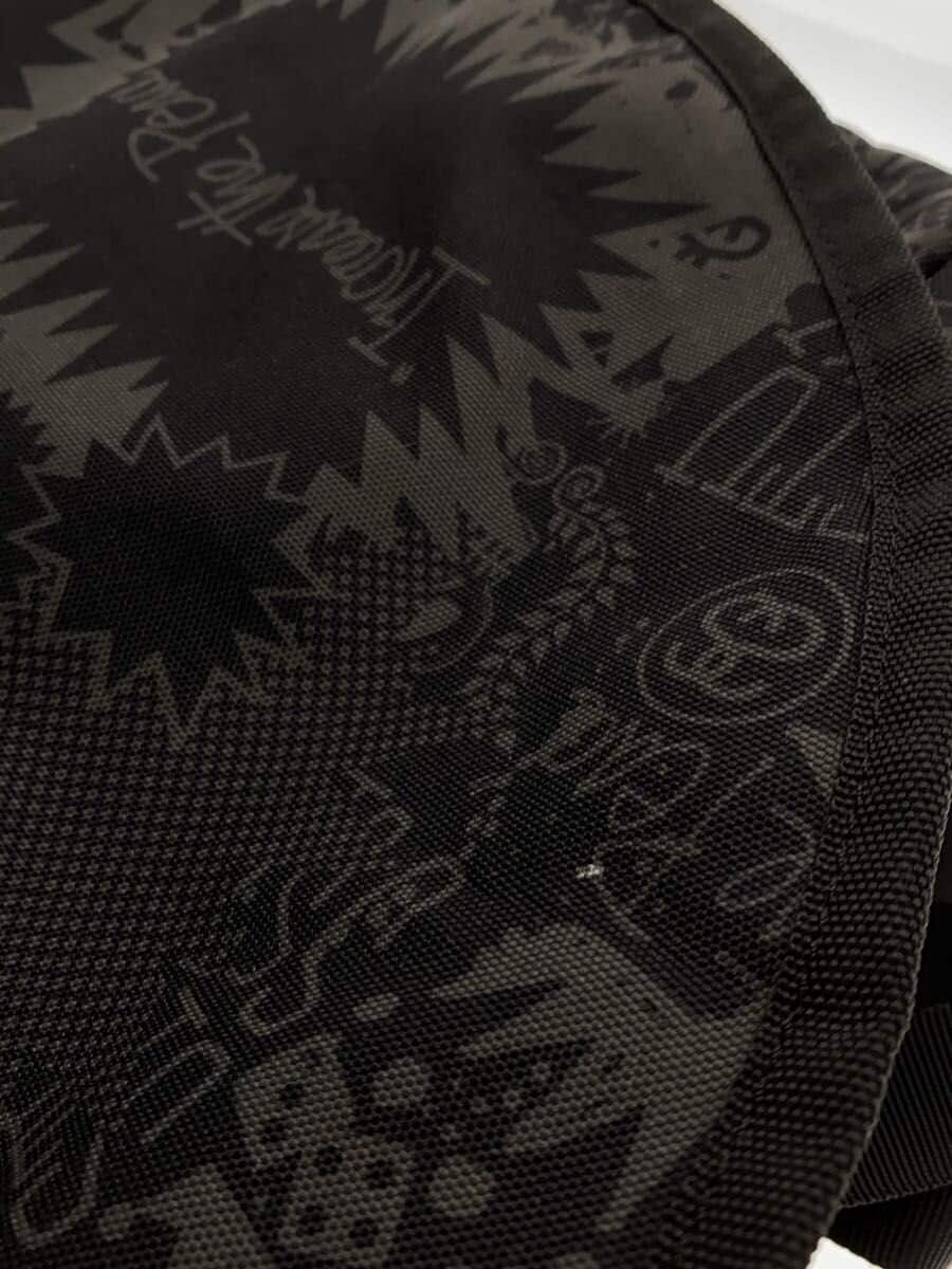 STUSSY Shoulder Bag Nylon Black All-Over Print 7