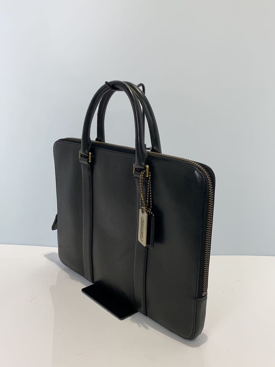 COACHBLEECKER PORTFOLIO BRIEF IN LEATHER Briefcase Leather BLK 70981 2