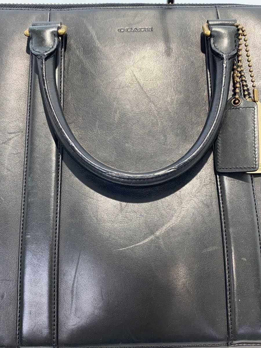 COACHBLEECKER PORTFOLIO BRIEF IN LEATHER Briefcase Leather BLK 70981 9