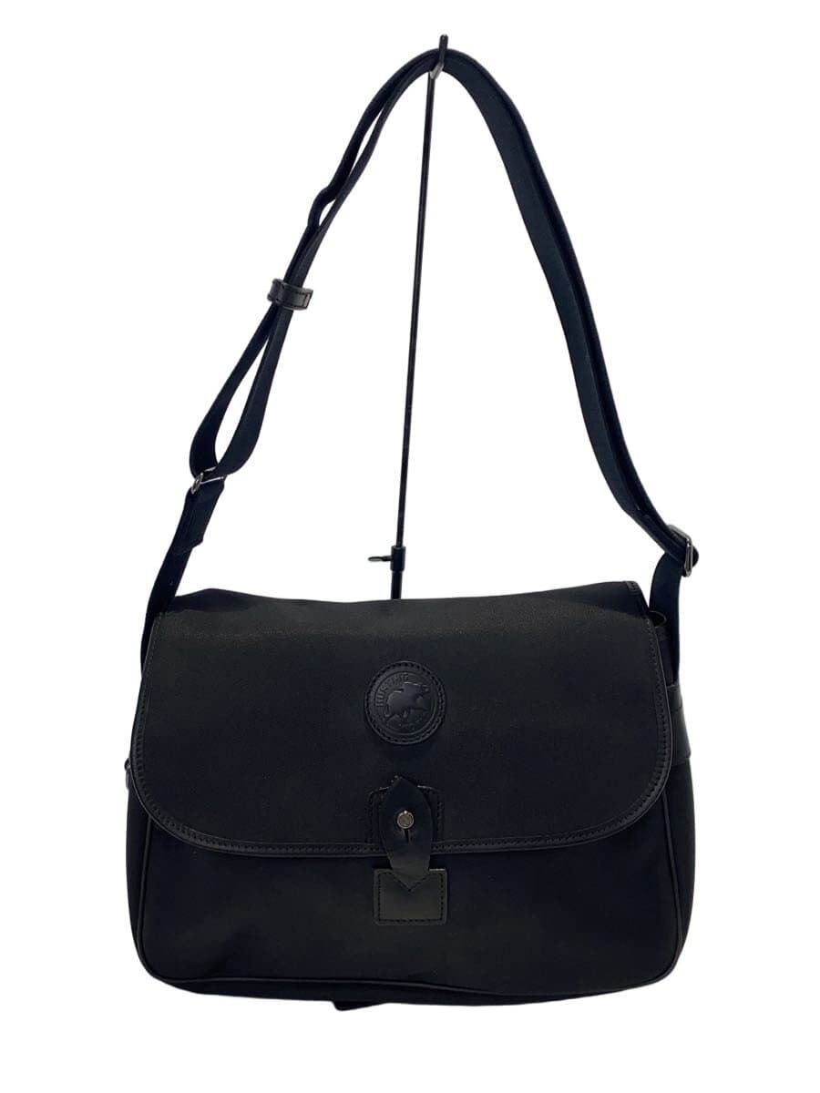 HUNTING WORLD Made in Italy Shoulder Bag Leather Black