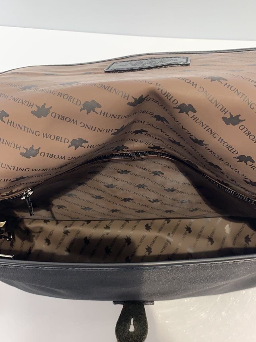 HUNTING WORLD Made in Italy Shoulder Bag Leather Black 6
