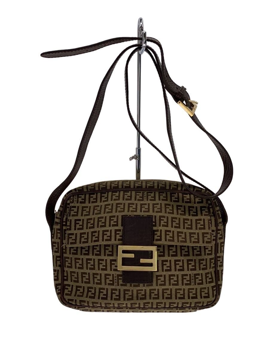 FENDI Shoulder Bag Canvas CML All Over Pattern 8BT117
