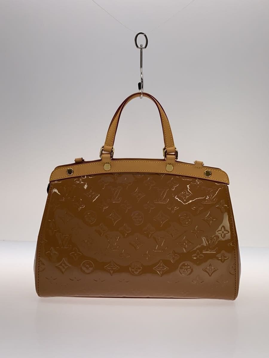 LOUIS VUITTON Bu Rare MM_Monogram Vernis Patent Leather BEG 3