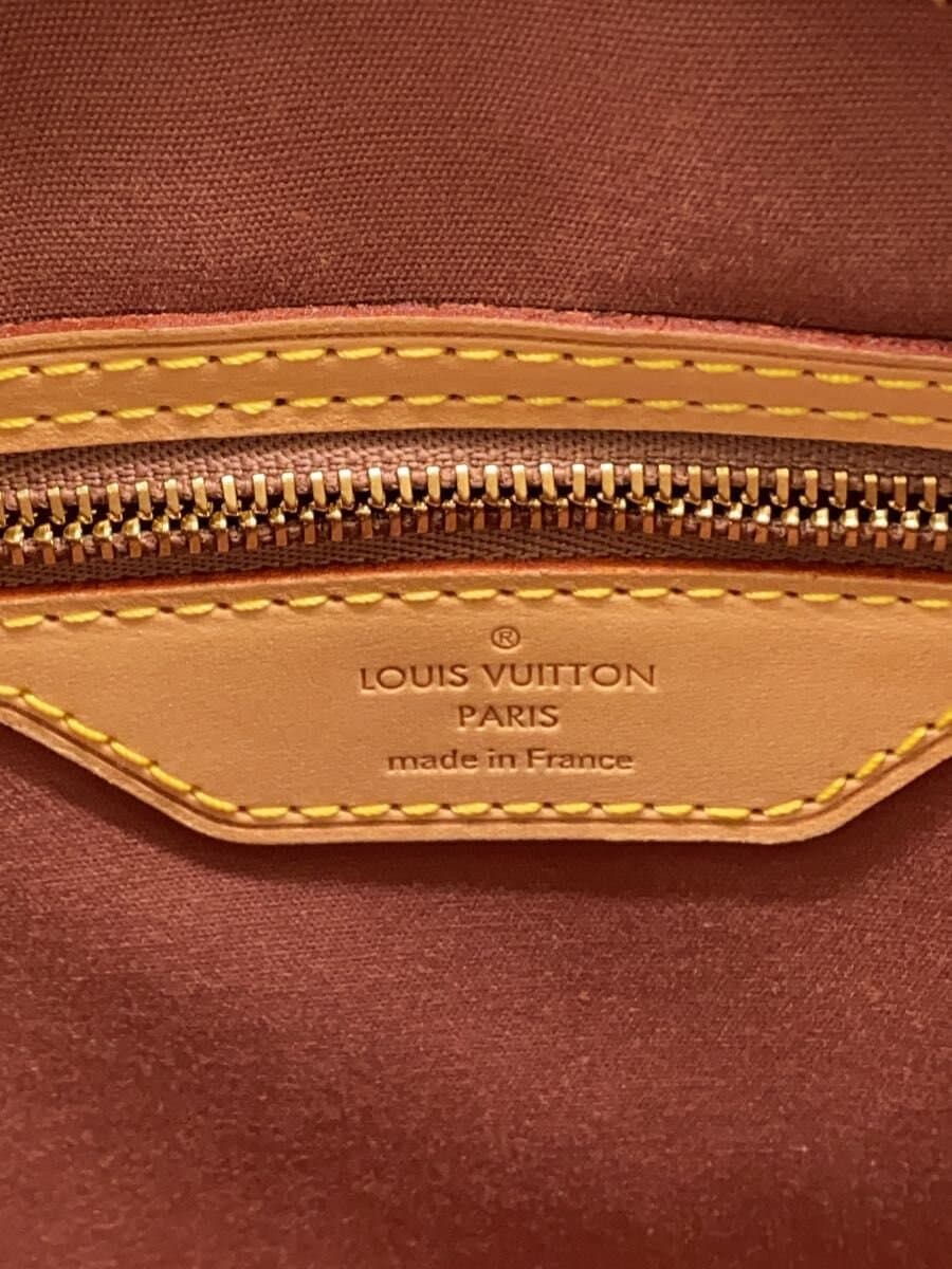 LOUIS VUITTON Bu Rare MM_Monogram Vernis Patent Leather BEG 5