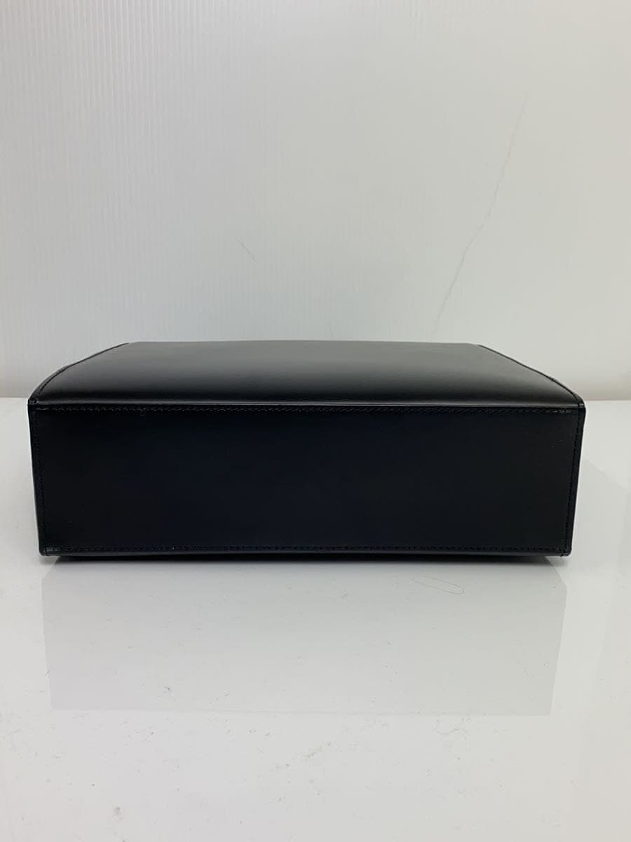 Cartier handbag leather black plain 4