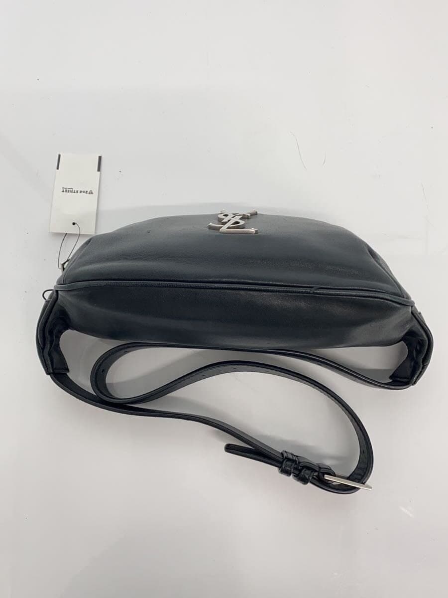 SAINT LAURENTYSL Logo Waist Bag Leather BLK Solid PLB590076.0122 4