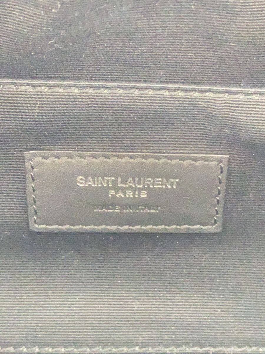 SAINT LAURENTYSL Logo Waist Bag Leather BLK Solid PLB590076.0122 5
