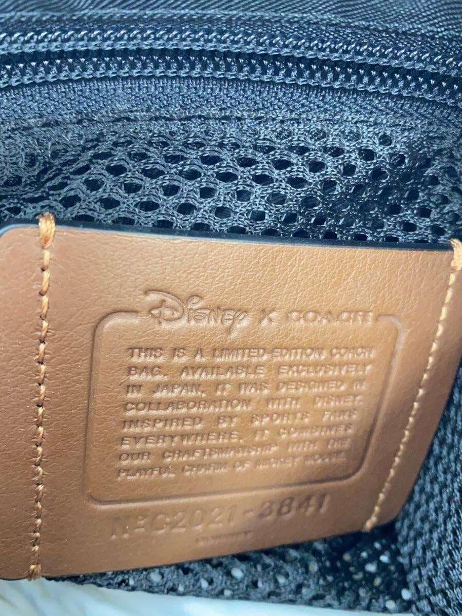 COACH x Disney Shoulder Bag Leather CRM C2021 Mickey Slightly Corner Wear 5