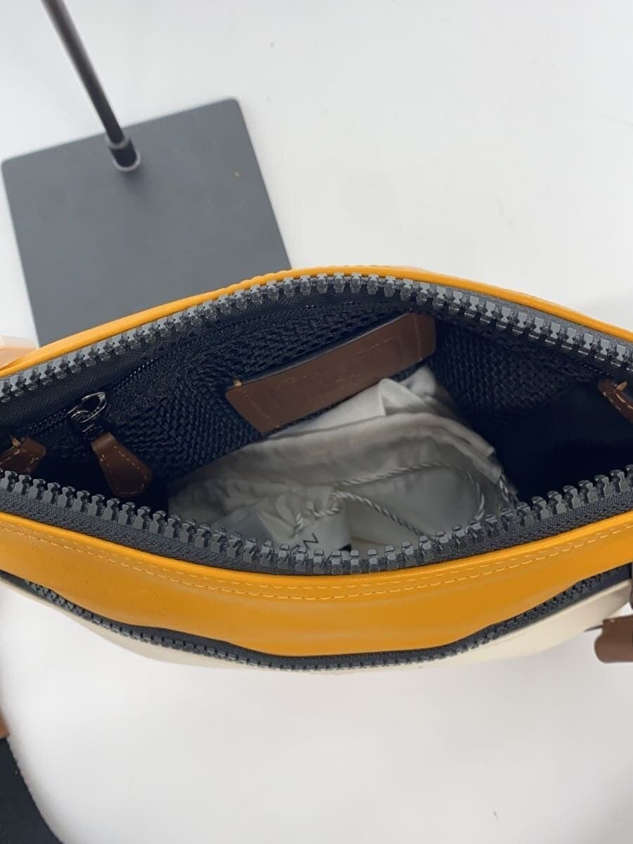 COACH x Disney Shoulder Bag Leather CRM C2021 Mickey Slightly Corner Wear 6