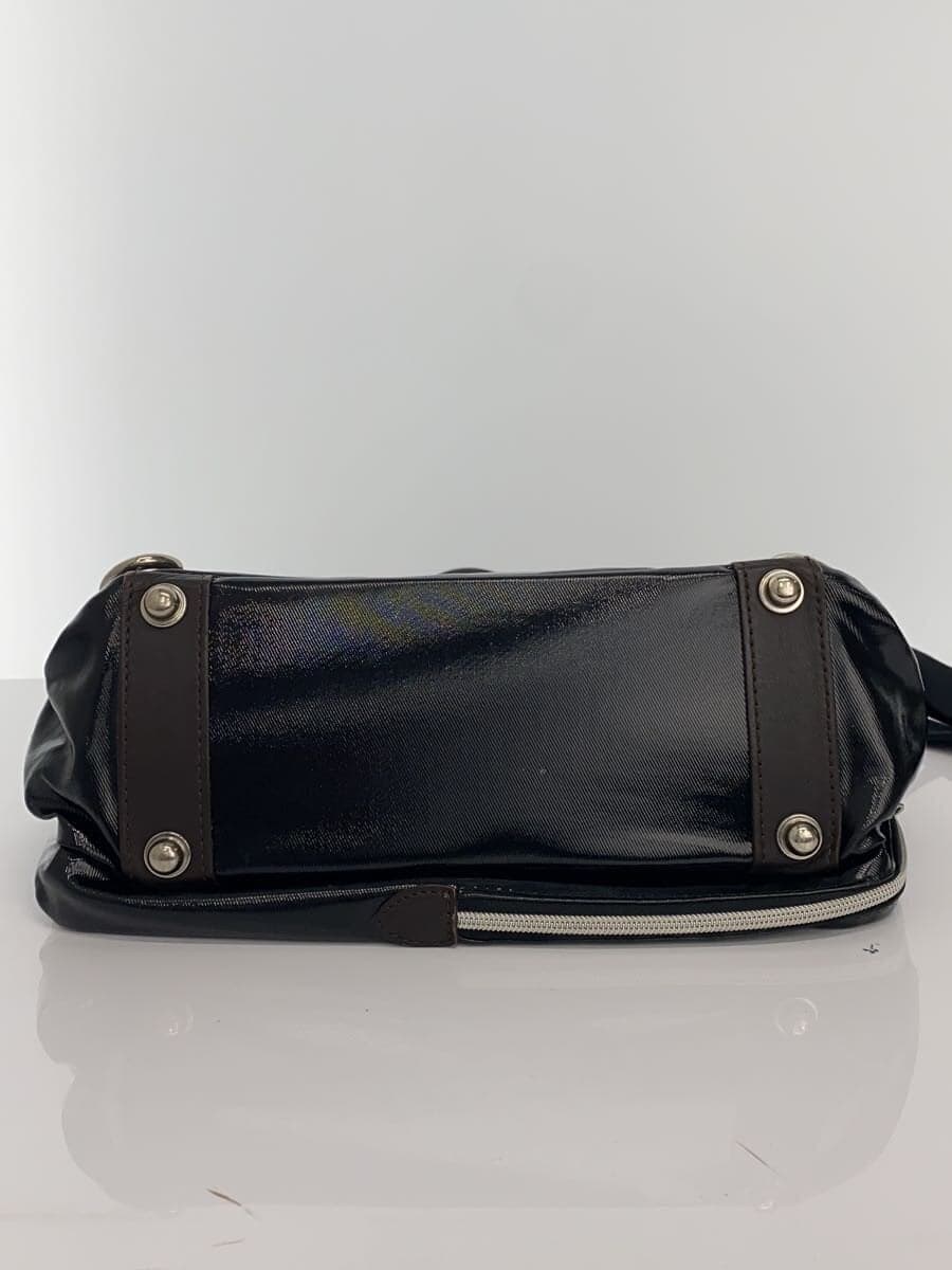 Orobianco3-Way Backpack Tote Bag Shoulder Bag Leather BLK 4