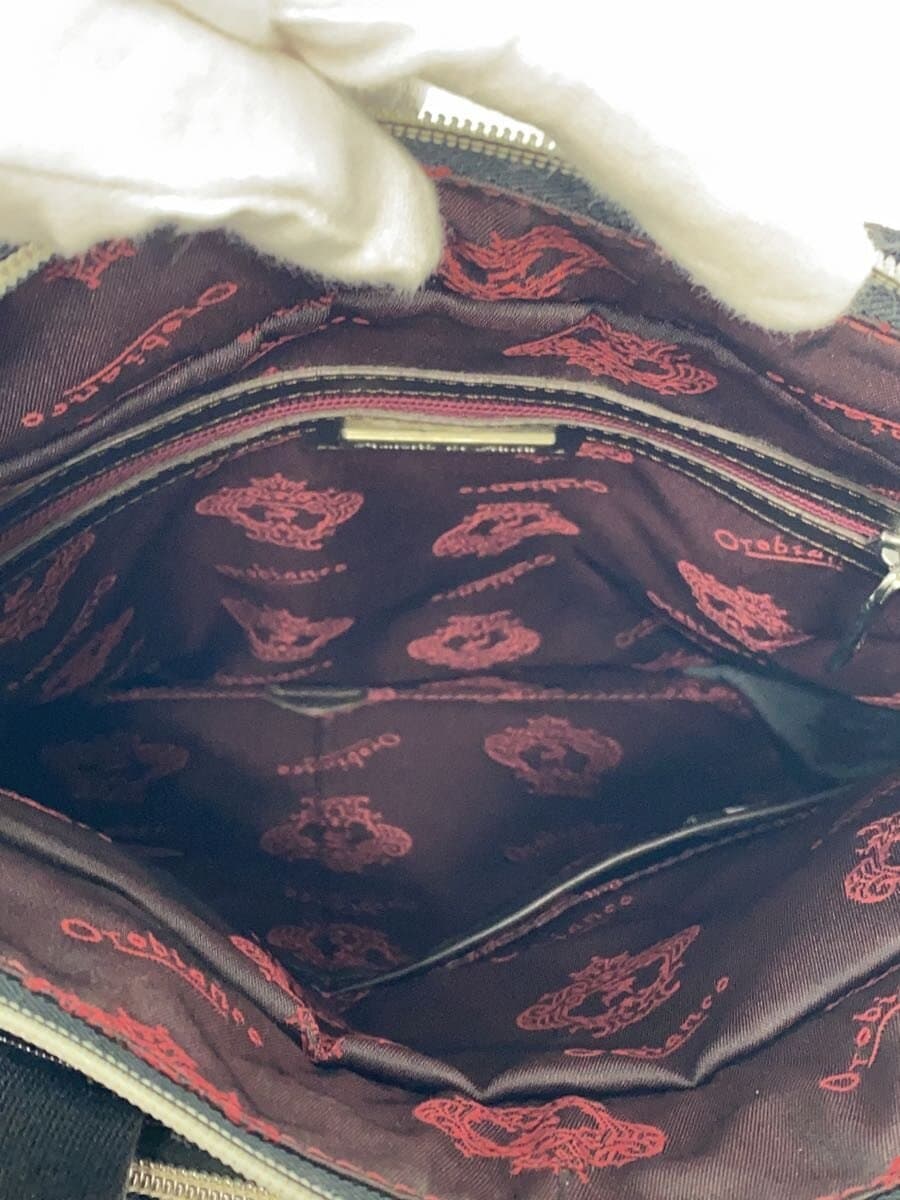 Orobianco3-Way Backpack Tote Bag Shoulder Bag Leather BLK 6