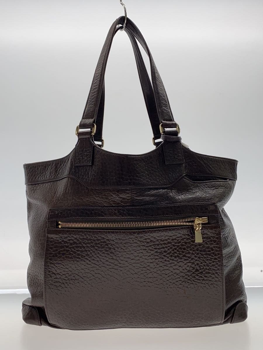 aniary tote bag leather BRW plain 120-0005 3