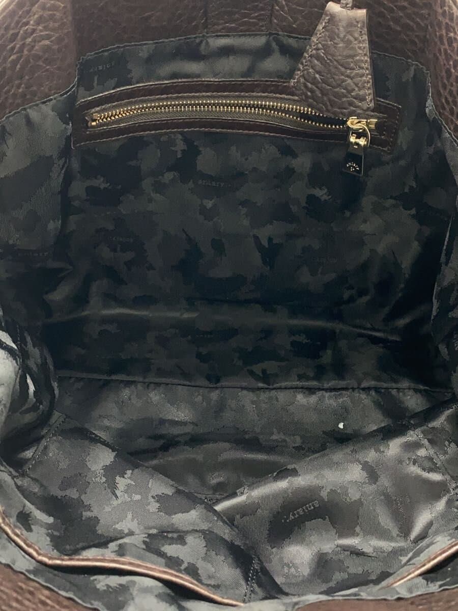 aniary tote bag leather BRW plain 120-0005 6