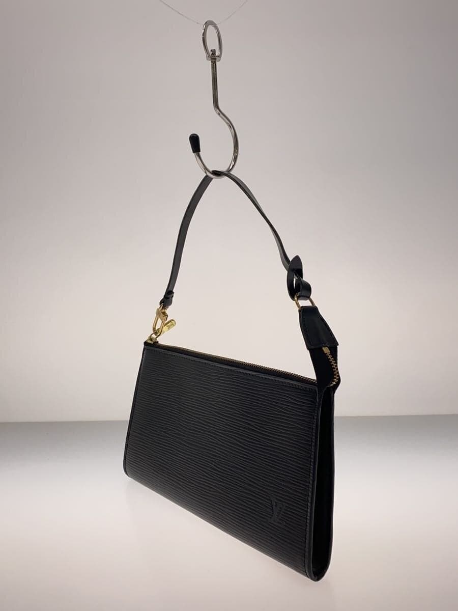LOUIS VUITTON Pochette Accessoires_Épi Leather BLK M52942 2