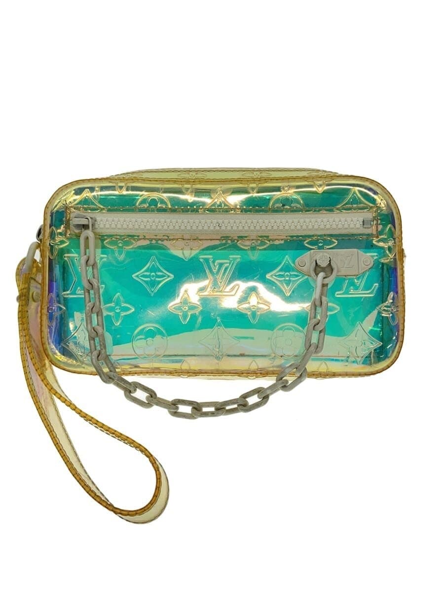 LOUIS VUITTON Pochette Volga_Monogram Prism PVC CLR M55261