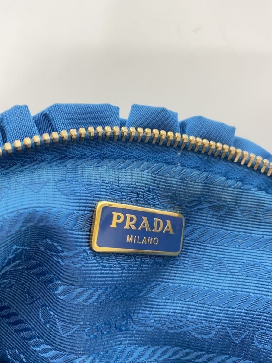 PRADA Pouch Nylon BLU 5