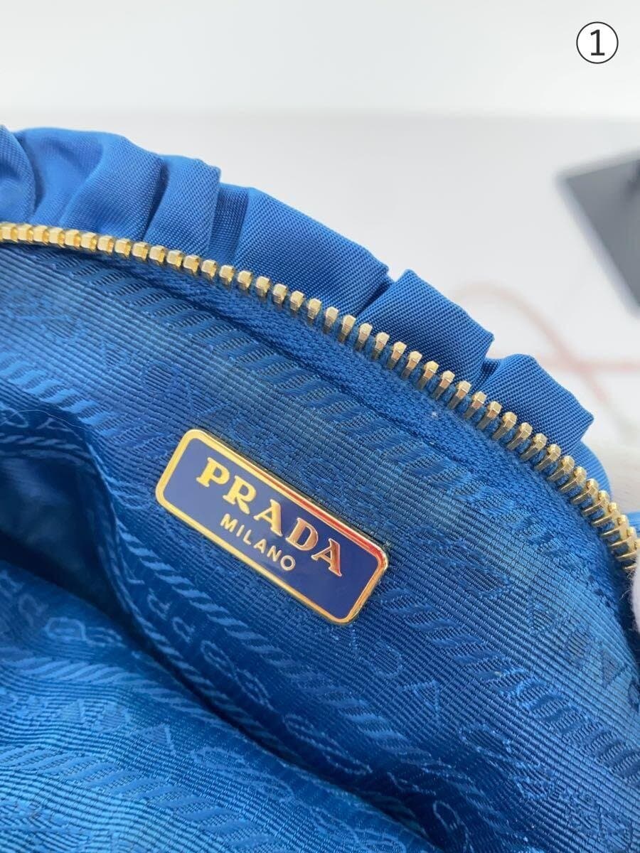 PRADA Pouch Nylon BLU 7