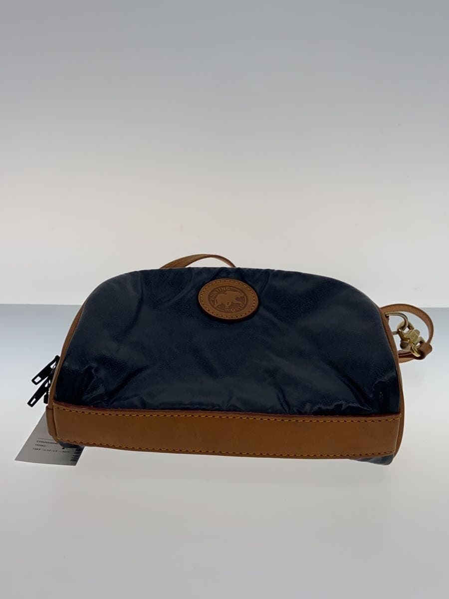 HUNTING WORLD Shoulder Bag Leather NVY 4