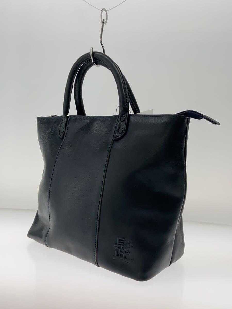 HARVEST LABEL Tote Bag Leather NVY 2