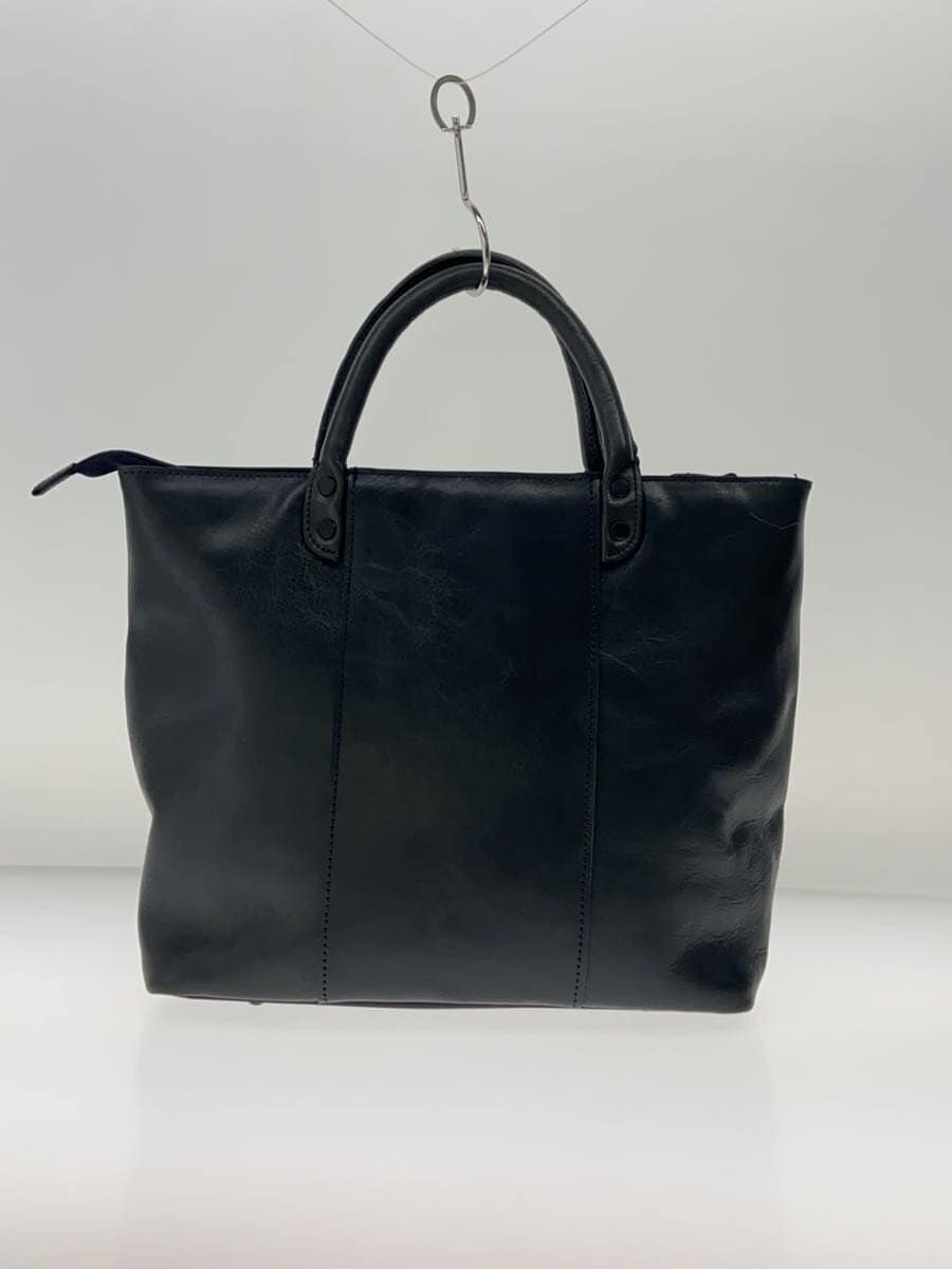 HARVEST LABEL Tote Bag Leather NVY 3