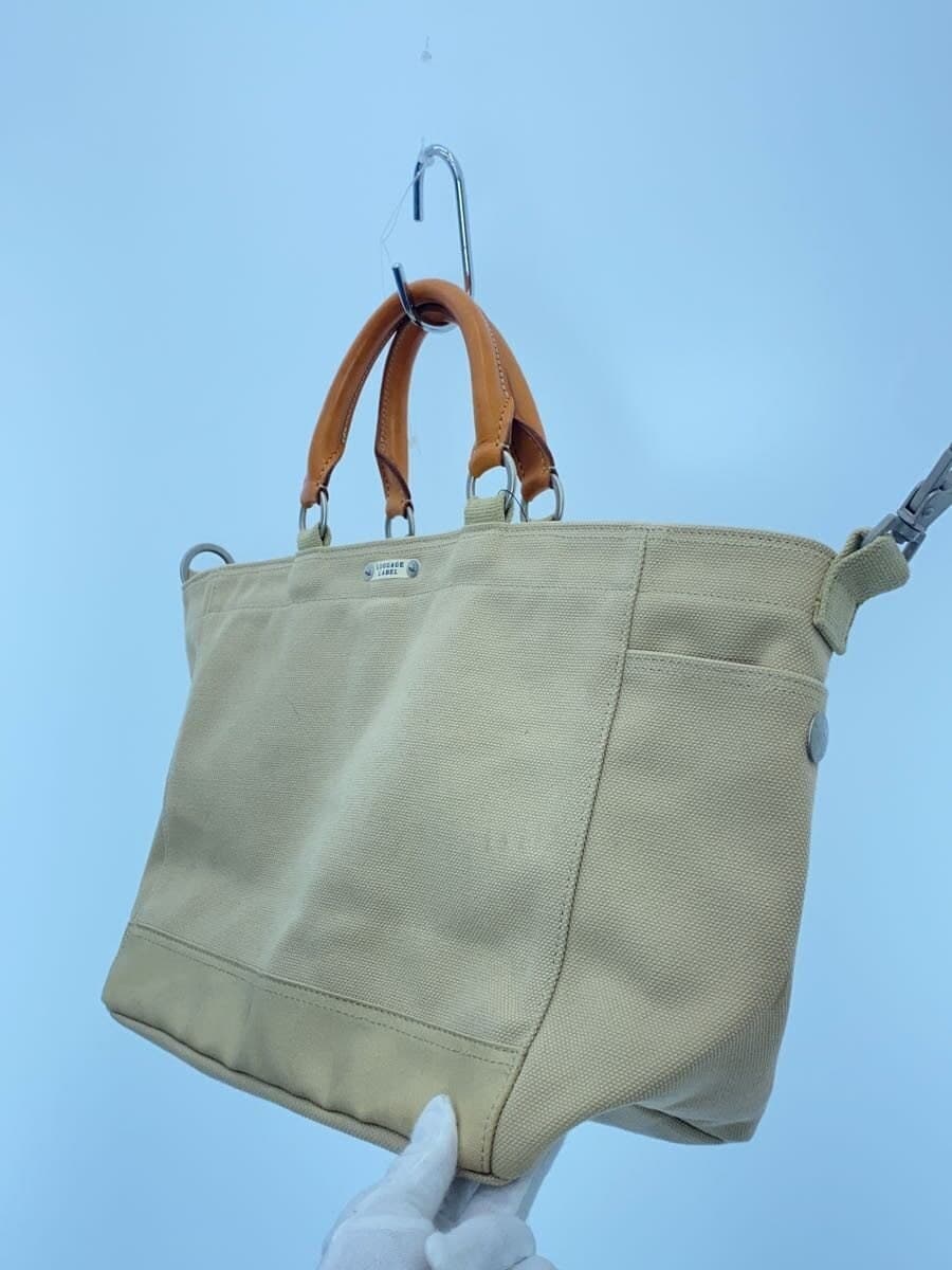 LUGGAGE LABEL Tote Bag Cotton BEG Solid 968-05703 2