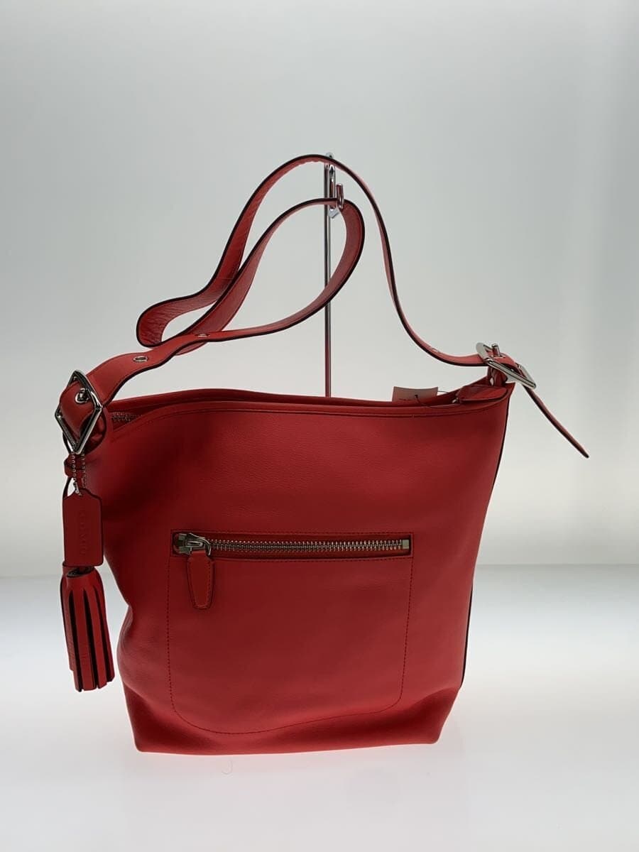 COACH Legacy Duffle Shoulder Bag Leather RED Solid 19889 3