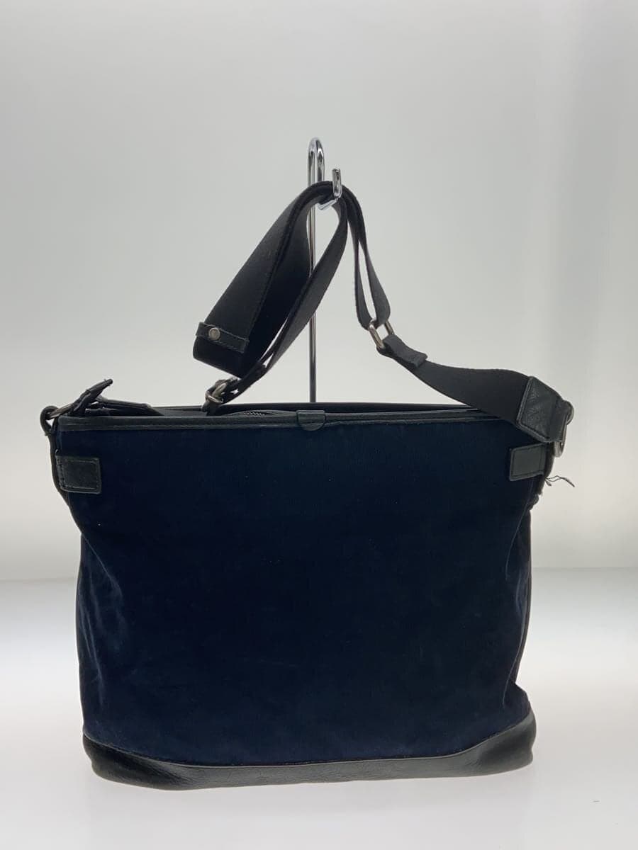 BURBERRY BLACK LABEL Shoulder Bag Corduroy NVY 3