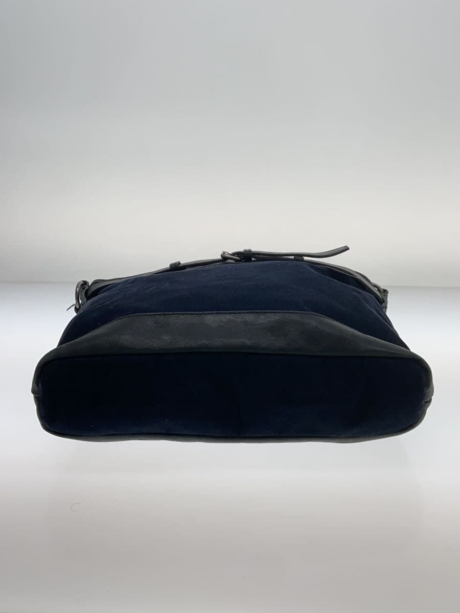 BURBERRY BLACK LABEL Shoulder Bag Corduroy NVY 4