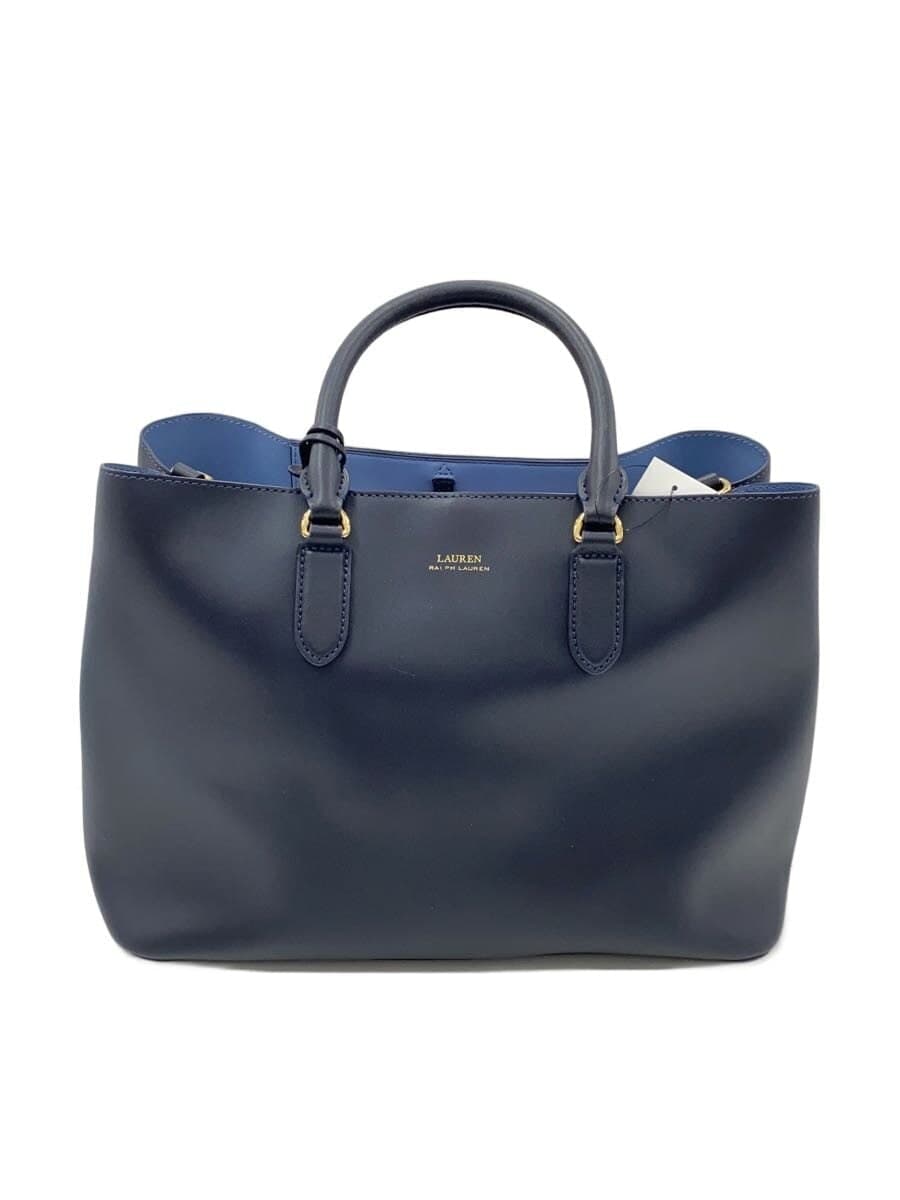 LAUREN RALPH LAUREN2-Way Tote Bag Leather NVY Solid