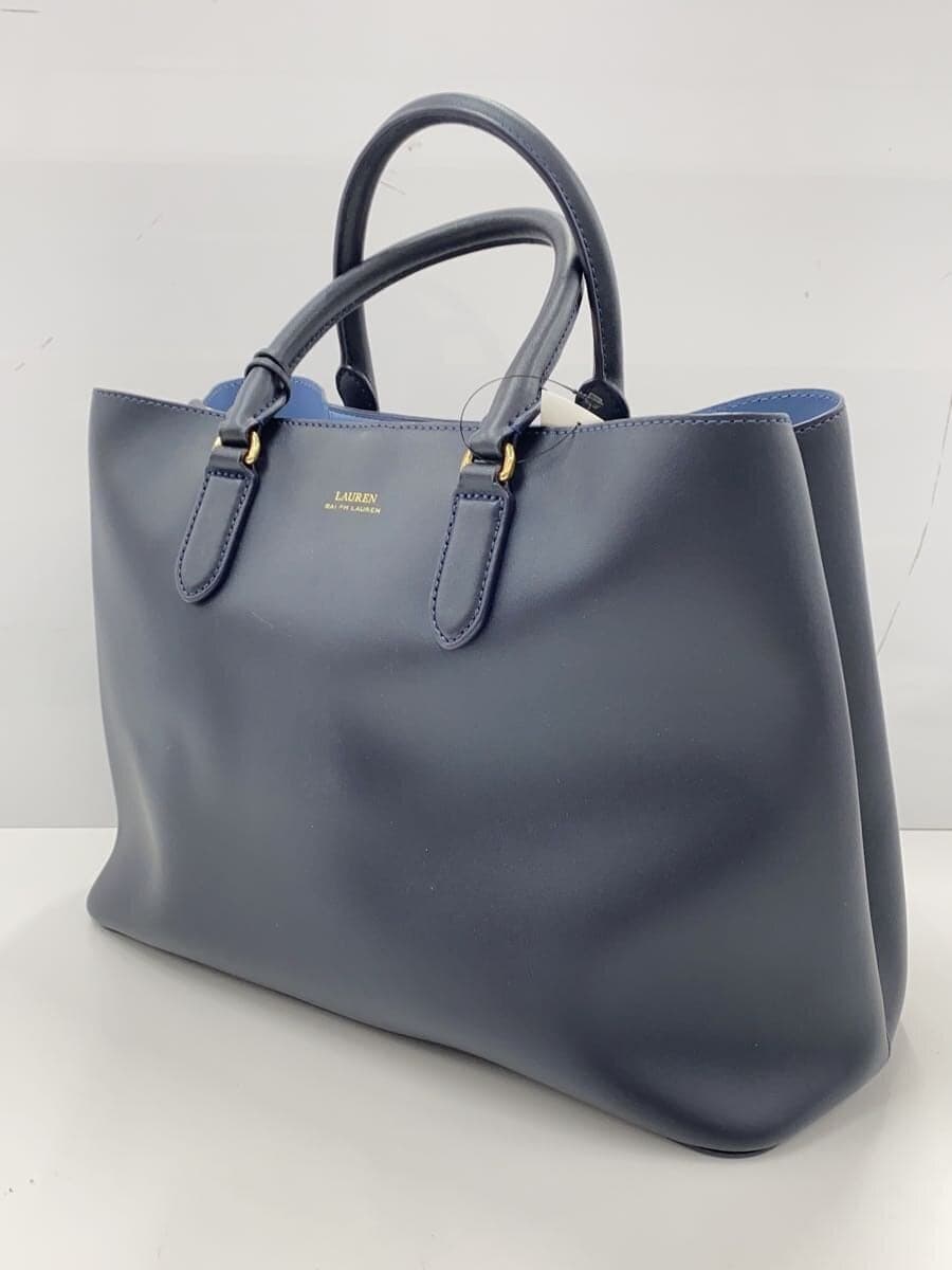 LAUREN RALPH LAUREN2-Way Tote Bag Leather NVY Solid 2