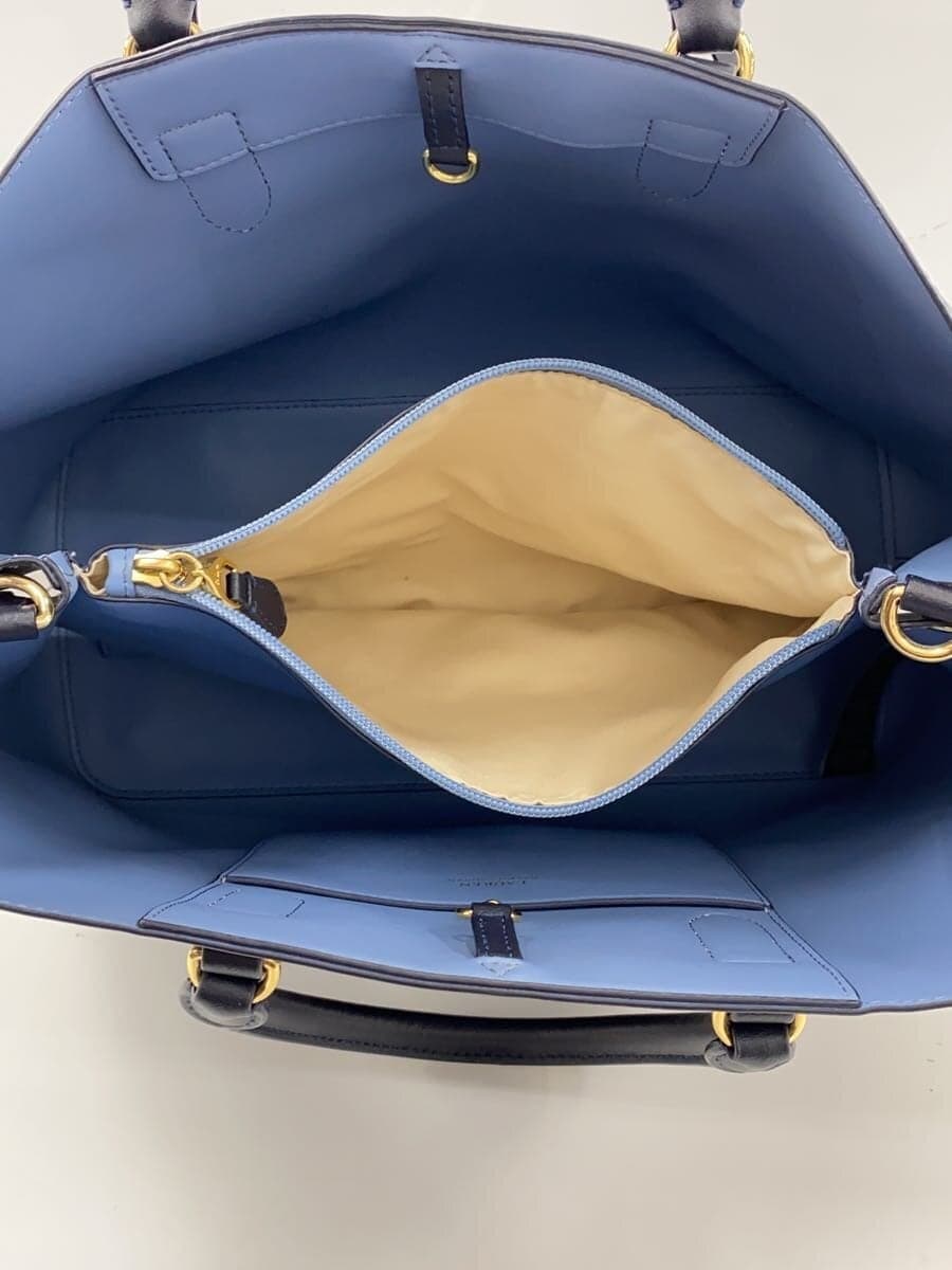 LAUREN RALPH LAUREN2-Way Tote Bag Leather NVY Solid 6