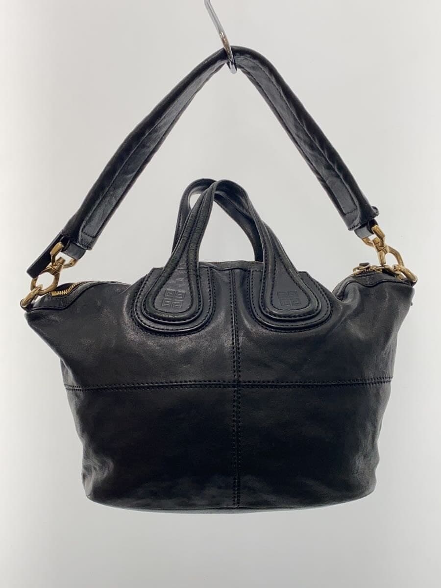 GIVENCHY Nightingale Handbag Leather BLK 3