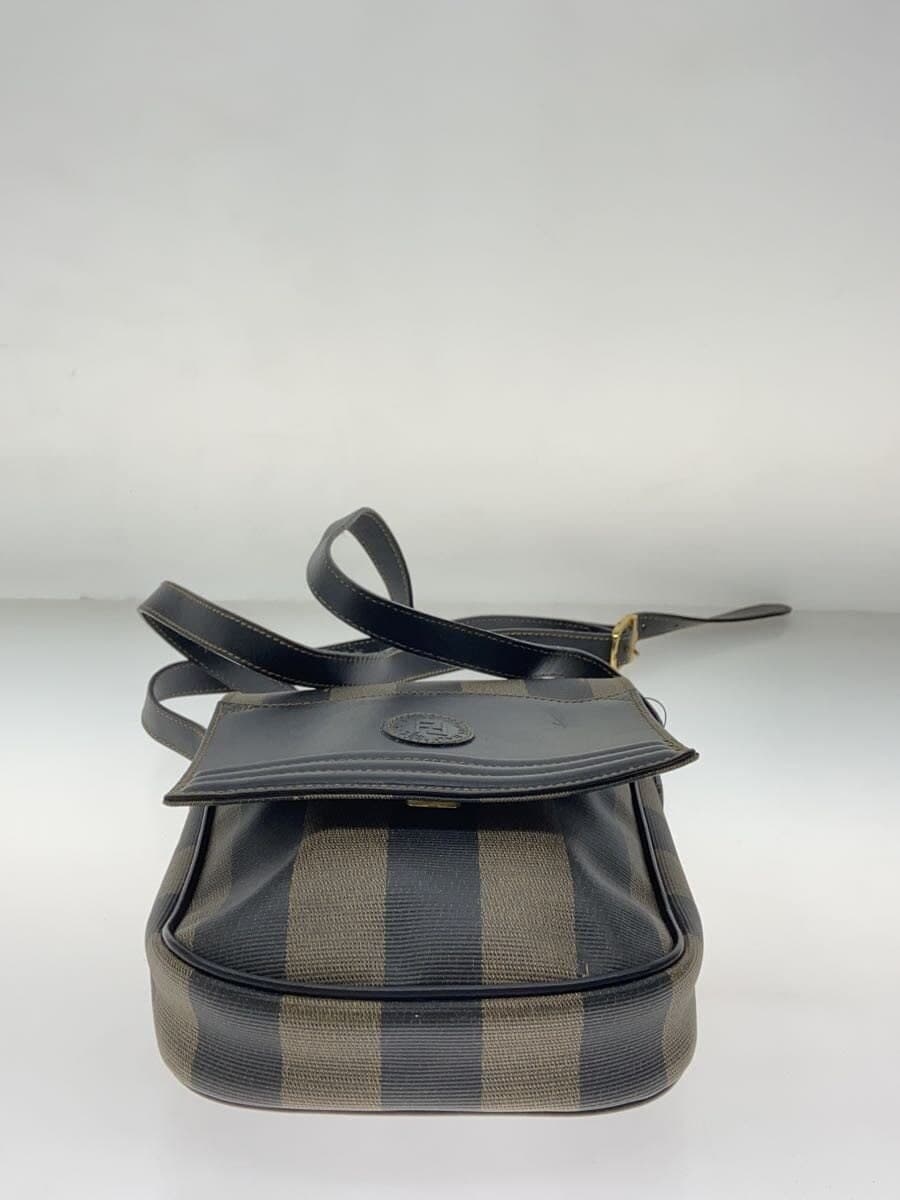 FENDI Shoulder Bag BRW Stripe 4